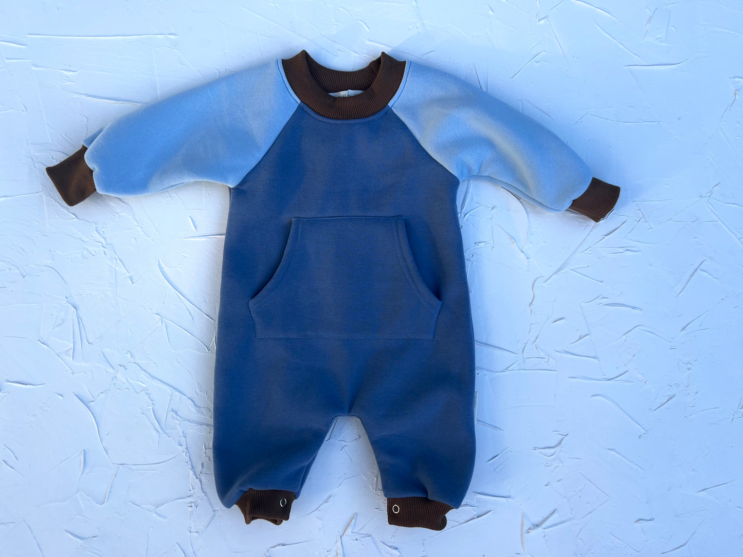 Lounge Suit - Dark Bleu/Light Bleu/Brown